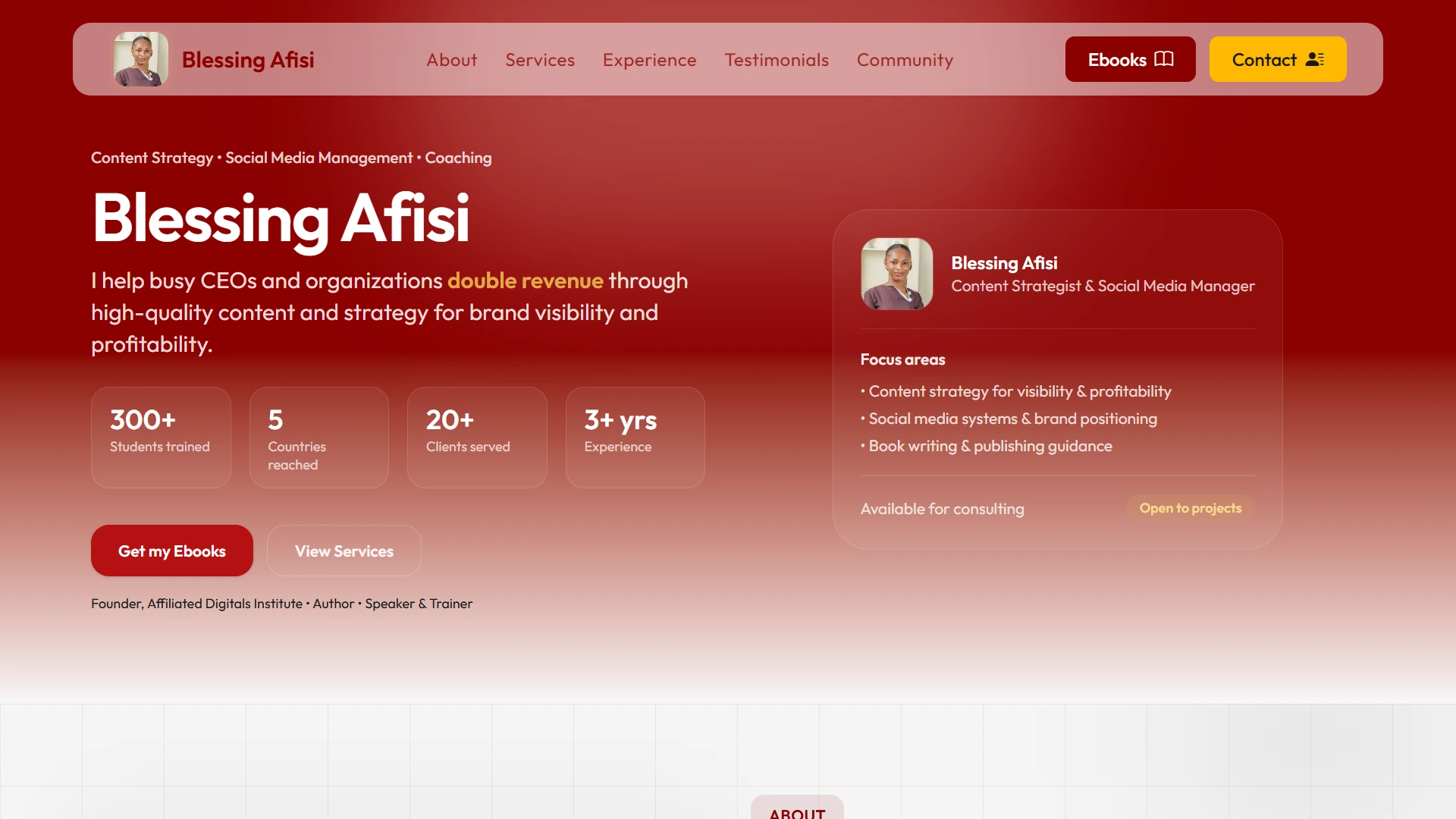Landing Page Preview